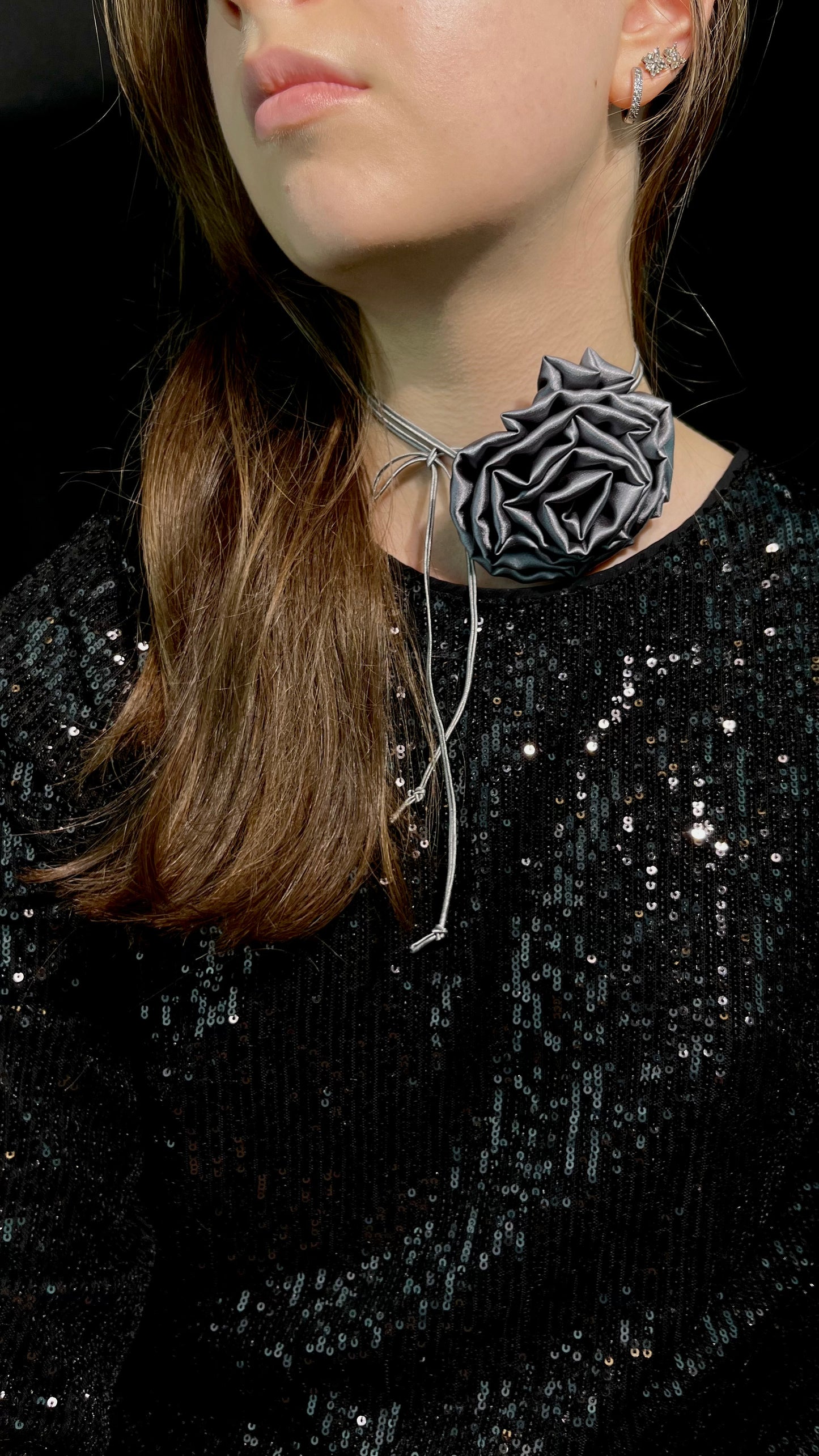 rose necklace for women