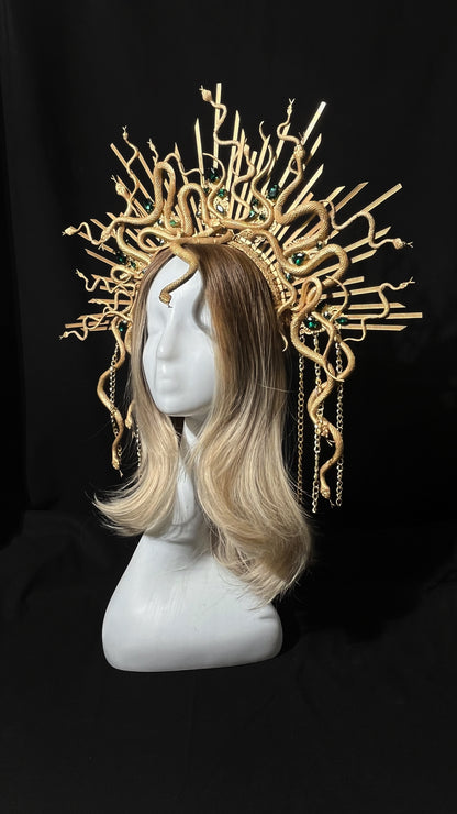 Medusa headpiece Snake crown