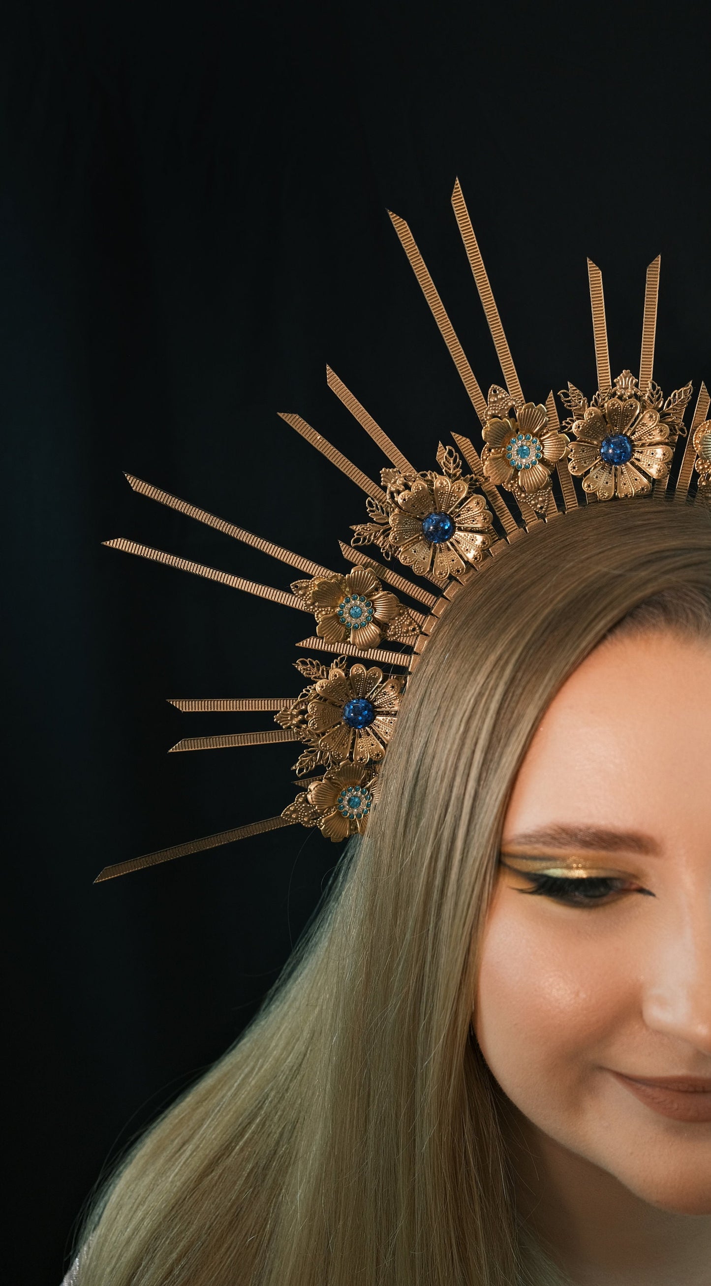 Sun halo crown headpiece celestial crown