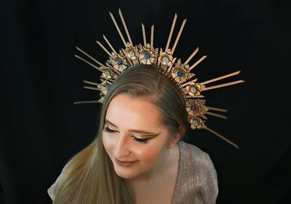 Sun halo crown headpiece celestial crown